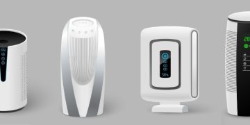 4 realistic vectors for air purifiers